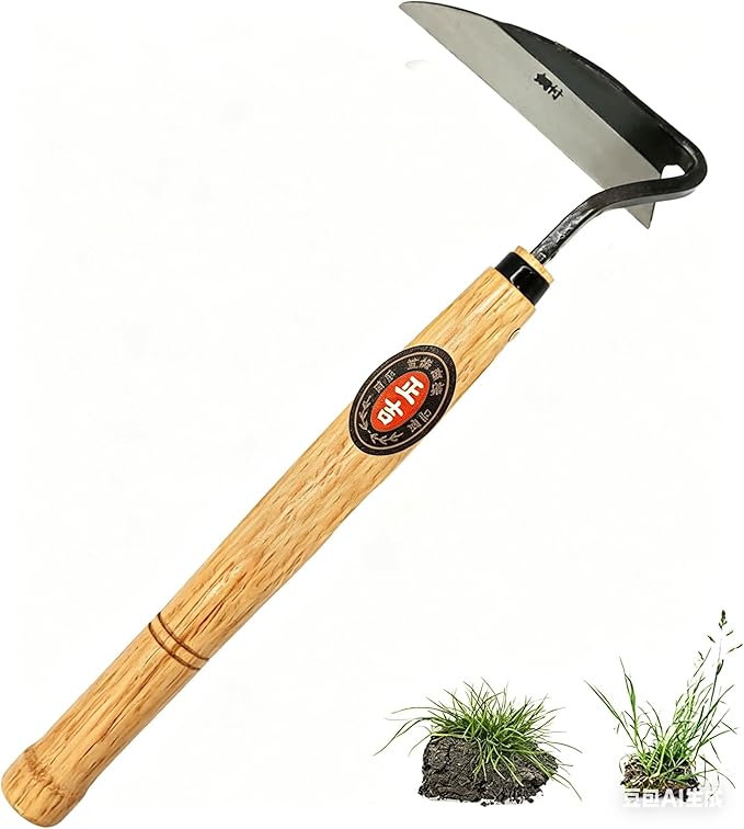 Kana Hoe 217 Japanese Garden Hand Hoe Sickle (Right-Handed)