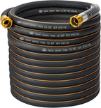 5/8 in. × 100 ft. High Flow Heavy Duty Garden Hose Flexible Hybrid Rubber Water Hose, No Memory Durable Premium Water Hose for Watering, Irrigation, Water Transfer Pump