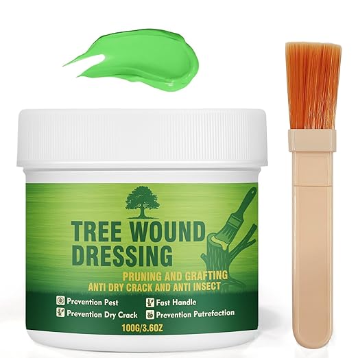 Tree Wound Sealer, Tree Pruning Sealer, Grafting, Pruning, and Wound Care for Damaged Trees, Used for Natural Wound Repair of Bonsai, Fruit Trees, Roses, and Bonsai, Waterproof Protection