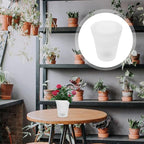 Happyyami Solar Powered Flowerpot Glow in The Dark Planters Led Planters Pots Outdoor Lighted Tiny Flower Pots for Garden Decor