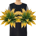 Ttranewsoo Artificial Agave Plants,Large UV Resistant Fake Agave Planters for Indoor and Outdoor Decorating Tropical Plant Succulents Greenery Indoor Decor (2Pack,18" Yellow)