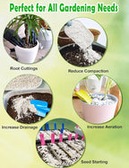 TOYPOPOR Perlite for Plants, (6qt) 3-6mm Organic Perlite for Gardening, Perlite for Plants Indoor, Soil Additive Conditioner Mix Improve Drainage and Ventilation Promote Root Growth and Soil Health