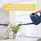 Watering Can for Indoor Plants, Small Watering Cans for House Plant Garden Flower, Long Spout Water Can for Outdoor Watering Plants 1. 8L 1/2 Gallon (Blue)