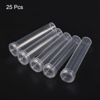 MECCANIXITY 25 Pcs Floral Water Tubes with Caps 2.8" Plastic Flower Vials for Fresh Plants, Flower Arrangements, Milkweed Cutting (Clear)
