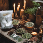 32pcs Dried Herbs for Witchcraft, Witchcraft Supplies Kit for Wiccan Rituals, Witch Herbs Set for Pagan, Magic Spells, Witch Gift Starter Set Room Altar Supplies Decor