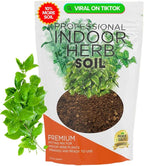 Professional Indoor Herb Soil Mix Large 2.2 Quarts Ready to Use, Premium Potting Soil for Basil Mint Rosemary Thyme Parsley, Peat Moss Coco Coir Perlite Dolomite Indoor Garden Soil Made in USA