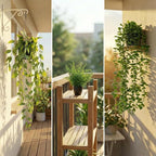 5 Pack Fake Plants - Artificial Hanging Plants & Small Potted Faux Eucalyptus Fern Ivy, UV Resistant Maintenance-Free, for Shelf Wall Desk Home Office Bathroom Indoor Outdoor Decor