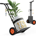 Plant Caddy with Wheels, USA Original Patent, Foldable Plant Dolly Cart with Adjustable Grabbing Arm and Strap, 176 Lbs Heavy Duty Plant Cart for Plant Pots, Indoor & Outdoor Use (Black)