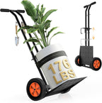Plant Caddy with Wheels, USA Original Patent, Foldable Plant Dolly Cart with Adjustable Grabbing Arm and Strap, 176 Lbs Heavy Duty Plant Cart for Plant Pots, Indoor & Outdoor Use (Black)