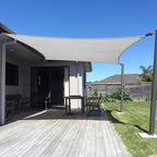 SUNNY GUARD Custom Size 6'x15' Silver Grey Sun Shade Sail Rectangle UV Block Shade for Backyard Yard Patio Deck Garden(Customized)