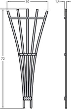 highwood Hartford Fan Trellis, 6 Foot, Coastal Teak