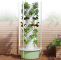 Hydroponic Growing Kit System with 4 LED Grow Lights,Hydroponics Tower Set, 7 Layer 28 Pots Planter, Vertical Hydro Tower Indoor Herb Garden Kit for Lettuce, Veggies, and Fresh Greens