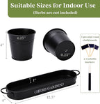 PERFNIQUE Indoor Herb Garden, Herb Planter for Indoor/Outdoor, Farmhouse Plant Pots, Windowsill Herb Garden with Tray(Planter only) Window Pots