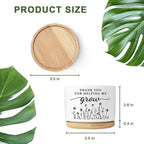 Thank You Teacher Appreciation Gift, Succulent Planter, Flower Cactus Plant Pot, Appreciation Gifts for Teachers Mom Women, Teacher Gifts Thank You for Helping Me Grow (No Plants)