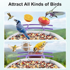 birdsnap® PAV-Bird Feeder with Camera,2K HD with 64GB Card, AI Identify Smart Bird House Cam Solar Panel,Live Stream,Motion Detection,Auto Record Video for Backyard Outdoors,Ideal Gift for Bird Lover