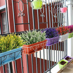 RECUTMS Artificial Plants Lavender, 8 Bundles Outdoor UV Resistant Greenery Fake Shrubs Simulation Plants Indoor Outside Hanging Planter Home Garden Decor (White)