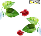 CousDUoBe 2 Pack Betta Fish Leaf Pad Improves Betta's Health by Simulating The Natural Habitat - Natural, Organic, Comfortable Rest Area for Fish Aquarium Ornaments