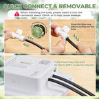 HIRALIY Solar Automatic Drip Irrigation System, Solar Powered Watering Device with Timer for Pots Plants, Pressure Balanced Drippers, with USB Port, for Indoor Irrigation Kit, Includes Battery