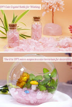 Rose Quartz Healing Crystal Chips Bulk Gemstones Sets Tumbled Crushed Stones Crushed Crystals Natural Rocks for Fountain Rocks Decoration Reiki Energy Balancing Meditation Aquarium Gravel 0.44lb
