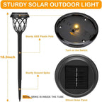 Solar Lights Outdoor 8 Pack Solar Garden Lights Waterproof IP65 Solar Landscape Lights Solar Pathway Lights for Patio, Yard, Driveway Decoration (Warm White
