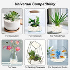 Landscaping Pebbles,River Rocks,Decorative Ornamental Pebbles,Garden Landscaping Stones,Gravel Filler for Home Decoration Flower Bed Fish Tank Plants Vases Succulents (1, White, 1 Pound)