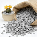 1/8 Inch Aquarium Gravel, Small Pebbles for Fish Tank & Indoor Plants, Natural Mini River Rocks for Succulent Soil Mix, Drainage, Terrarium & Vase Filler - Gray, 6 lb