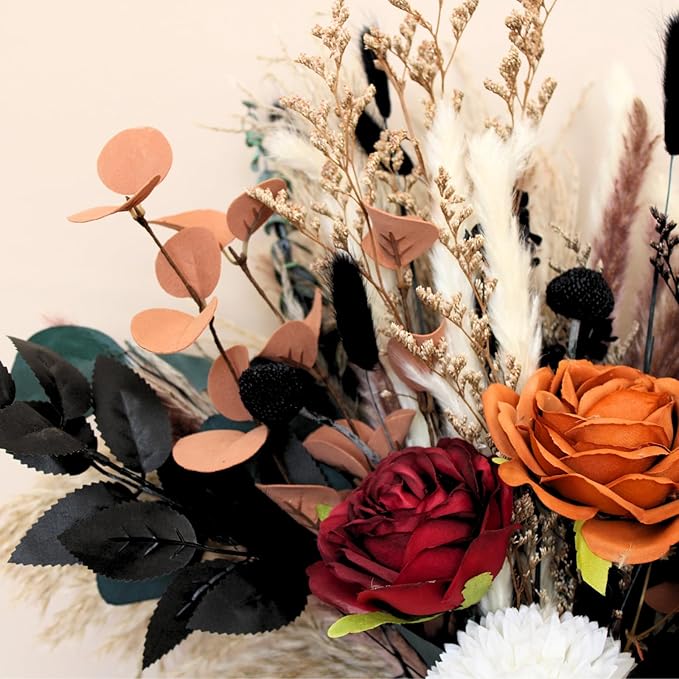 RyddeligHome Deluxe Centerpieces for Dinner Table, Fall Centerpieces for Tables, Coffee Dining Table Centerpiece Decor for Home, Christmas Thanksgiving Winter Decorations, Centro De Mesa De Otoño