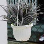 16Pcs Artificial Grass Fake Plants 17.3in Outdoor Plants UV Resistant Faux Greenery Stems Fake Grass for Home Window Garden Office Patio Pathway Front Porch Décor Green & Black