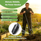 Post Hole Digger, 54” Manual Plant Hole Digging Tool for Gardening, Soil Plugging, Cultivating, Weeding,Heavy Duty Metal Holes Digger Tool with Sharp Blade for Fence Installation Bulbs Planting