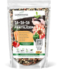 GARDENWISE 16-16-16 All Purpose Professional Fertilizer - Lawn, Flower, Tree, Shrub & Vegetable Garden Fertilizer (1/2 Quart)
