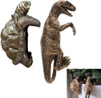 Tortoise Figure for Plant Pot Hanger, Dinosaur & Tortoise Pot Hanger- Cute Animal Shaped Pots, Plant Buddy Decorations for Outdoor Planters (Tortoise and Dinosaur)