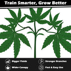 40 Pack LST Plant Training Clips – Durable & Reusable Stem Support for Low-Stress Training – Fits All Growth Stages