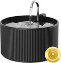 Ceramic Cat Water Fountain, 2.2L/74oz Automatic Pet Drinking Fountain for Indoor Cats and Small Dogs, Ultra Quiet, BPA-Free, Cat Water Dispenser with Filter – Easy to Clean