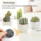 Bivethoi 150pcs Plant Pot Hole Cover - Bonsai Drainage Mesh Screens (3 Sizes, Black)