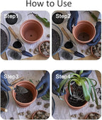 100 Pcs Round Mesh Pad for Flower Plant Pot Hole, Anti Soil Loss Bonsai Pot Bottom Grid Mat Mesh, 2 Size, 50pcs 5cm and 50pcs 10cm