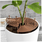 2Pcs Plant Pot Cover, 12" Plant Protector Grid with Clips Indoor Outdoor Flower Pot Cover to Deter Digging Pets & Weeds, Black & BrownPlant