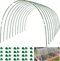 MAXPACE Greenhouse Hoops for DIY 2.8ft or Wider Grow Tunnel, Rust-Free Fiberglass Support Hoops Frame for Garden Fabric, DIY Plant Support Garden Stakes, Gardening Supplies, 50pcs