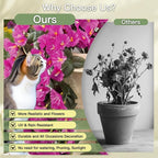 Artificial Flowers for Outdoors Fake Fuchsia Morning Glory Hanging Flower Decoration, 2Pcs Realistic Faux Plants Petunias Long Trailing Vines,Spring Decor for Porch Patio Balcony Planter Yard