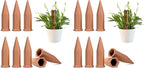 VIVOSUN 12-Pack Self-Watering Spikes, Hexagonal Terracotta Watering Stakes, Auto-Water Device, Planter Insert for Indoor & Outdoor Potted Plants