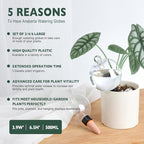 4 Pack Plant Watering Globes with Covers 17oz Self Watering Planter Insert, Plastic Water Bulbs, Indoor/Outdoor Plant Watering Devices for Automatic Drip Irrigation