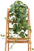 CEWOR Fake Plants Artificial Plants Indoor Faux Plant for Home Decor Silk Realistic Hanging Plants Potted Aesthetic Fake Pothos for Shelves Office Bedroom Bathroom Decor (Green)