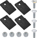 (4-Pack) 3 Point Auger Teeth Cutting Edge Replacement for Most Heavy Duty 3 Point Tractor Post Hole Digger Augers Bit Teeth Parts,with Bolts and Built-in Nylon Lock Nuts,3.2" x 2"