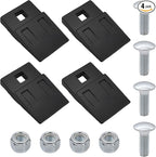 (4-Pack) 3 Point Auger Teeth Cutting Edge Replacement for Most Heavy Duty 3 Point Tractor Post Hole Digger Augers Bit Teeth Parts,with Bolts and Built-in Nylon Lock Nuts,3.2" x 2"