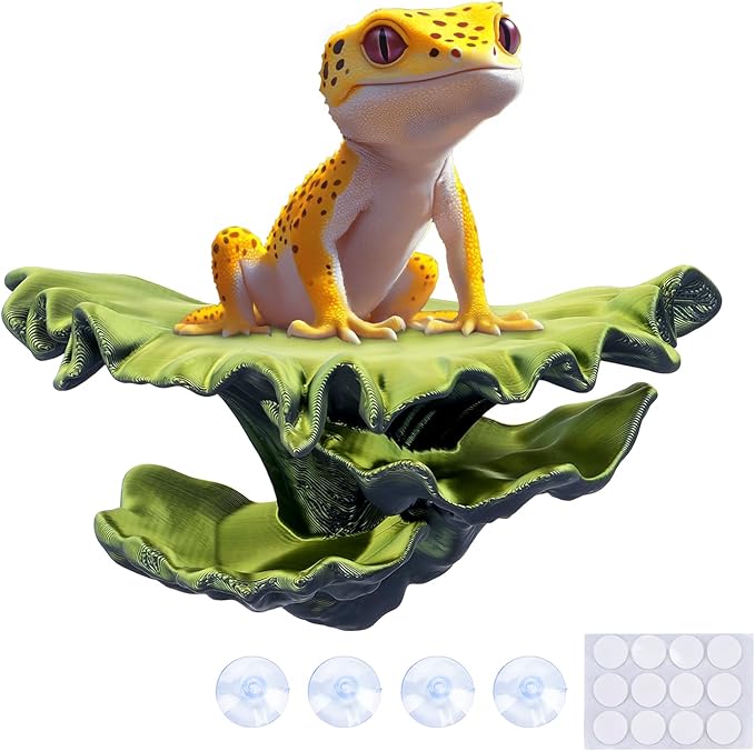 Westant Mushroom Decor for Reptile Tank, Fish Tank, Pet-Safe Bearded Dragon Tank Accessories, Realistic Terrarium Plants for Leopard Geckos, Crested Geckos, Tree Frogs, Snakes (Forest, Shelf Cap)