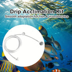 Drip Acclimation Kit for Aquarium, Adjustable Precision Slow Drip System to Reduce Stress, Prevent Osmotic Shock, Safe Acclimation for Shrimp, Fish