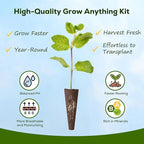 12-Pod Pepper Seed Kit Compatible with All Hydroponics, 6 Pack Varieties: Yellow, Purple, Red, Sweet Pepper, Cherry Tomato, Cucumber - Universal Seed Starter Pods, Easy to Grow, High Germination