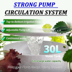 Hydroponics Tower Indoor Growing System Vertical Garden Planter Indoor Smart Garden Kit with Pump and Movable Water Tank,for Herbs, Fruits and Vegetables 9Layer-NoLight