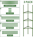 CEWOR Tomato Cage - 3 Pack Tomato Cages for Garden, Up to 51.2" Tall Tomato Trellis Plant Support Garden Stakes, Adjustable Vegetables Structures for Pots, Raised Garden Bed, Climbing Plants Outdoor