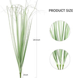 ATTGREAT 20PCS Fake Grass Filler Decor Artificial Grass Plants Outdoor Faux Plants Artificial Tall Shrubs Wheat Grass Greenery Stems for Outdoor Indoor Vase Planters Home Decor, Light Green