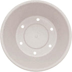 Bloem Terra 6" Diameter Round Vanilla Bean Resin Planter Pot with Drainage Holes for Indoor and Outdoor Gardening